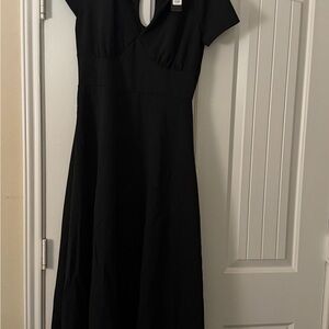 Fashion Nova Elegant Black Midi Dress